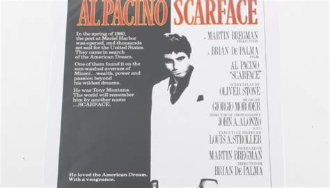 Scarface Poster Signed By Al Pacino Charitystars