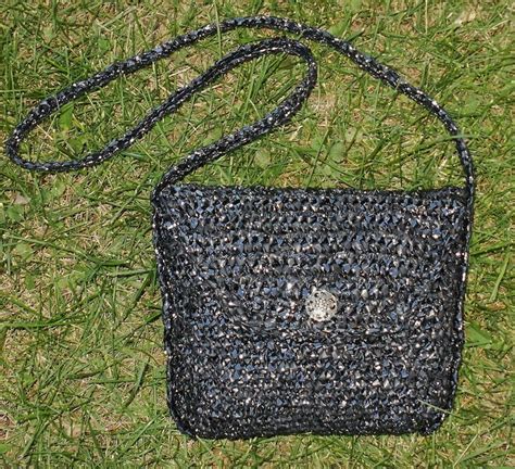 Plarn Purse~ Crocheted Vhs Tape Bags Purses Crochet