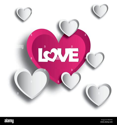 Illustration Vector Graphic Hearts Love And Romantic For Different