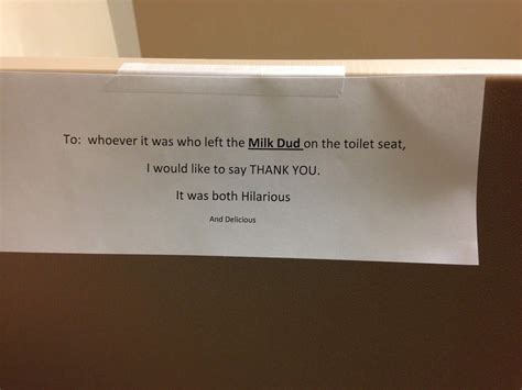 Sign Hung Up In The Bathroom Of Work Funny