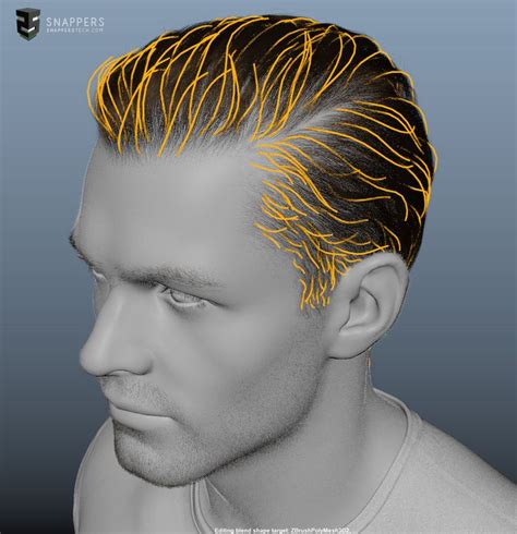 Artstation Generic Male Galal Mohey Xgen Hair Reference Hair Guide