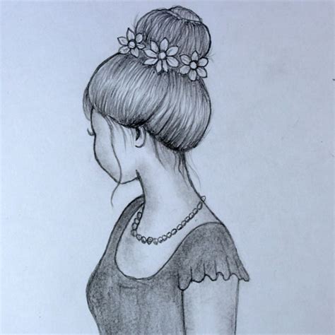 How To Draw Girl Face One Side View Pencil Sketch Drawing For Beginners Pencil Drawings Of