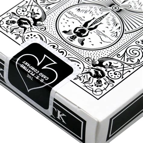 Joyoldelf cool black playing cards, waterproof deck of skull poker cards in gift box great magic tricks tool for party and game. The most famous card back design is now descending into ...