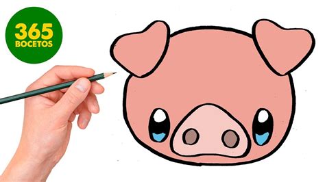 Comment Dessiner Petit Cochon Kawaii Étape Par Étape Dessins Kawaii