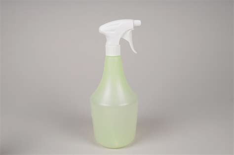 Green Transparent Spray Bottle 1 Liter