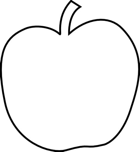 Large Apple Template … | Apple template, Apple clip art, Leaf template printable