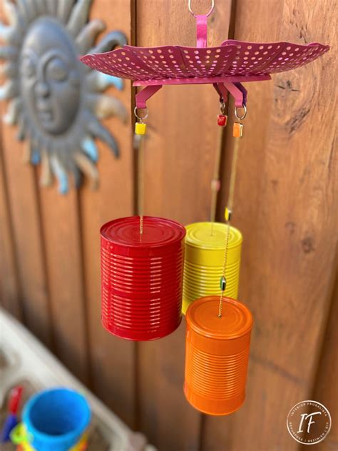 Bright And Whimsical Upcycled Tin Can Wind Chimes Interior Frugalista