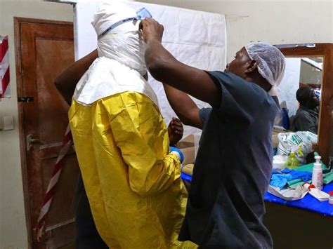 Signs and symptoms typically start between two days and three weeks after contracting the virus with a fever, sore throat. Face-to-Face With Patients in the Ebola Ward - ABC News