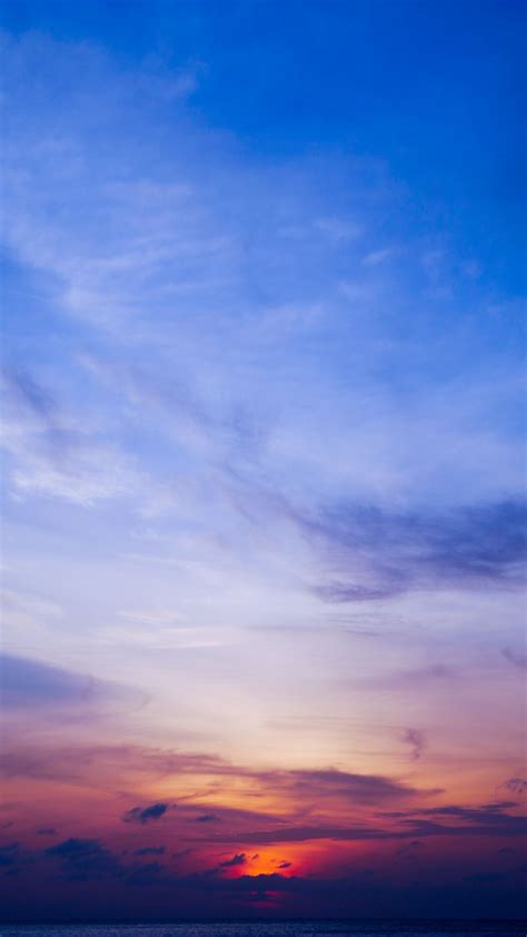 Sunset Colorful Sky Wallpaper วอลล์เปเปอร์ที่สวยงาม วอลล์เปเปอร์