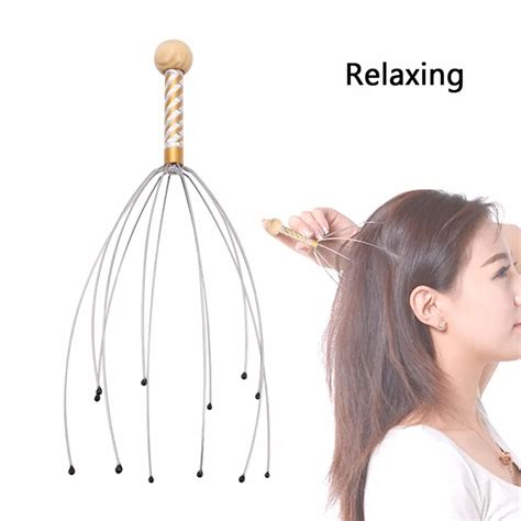 2pcs octopus head scalp stainless wire massager neck stress relief headache relaxation stress