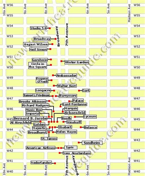 Map Of Broadway