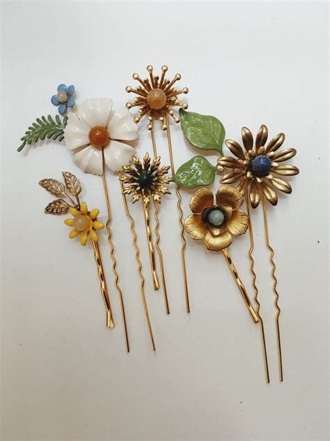 Bespoke Hair Pin Sets 1512 Etsy Uk Funky Jewelry Hair Jewelry