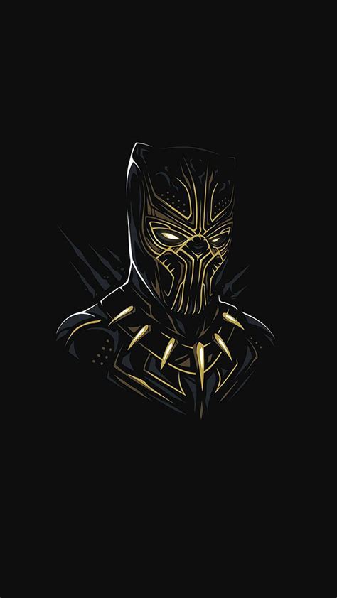 Black Panther Killmonger Minimal Iphone Wallpaper Black Panther Hd