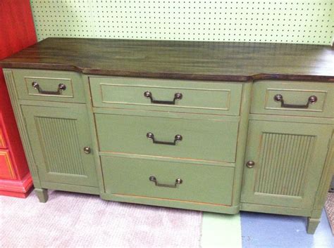 Painted In Annie Sloan Olive Green Sideboard Furniture Buffet