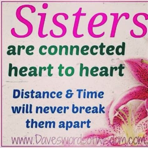 Sisters Cousin Quotes Connected Hearts Sisters By Heart