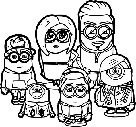 Minnions Coloring Pages