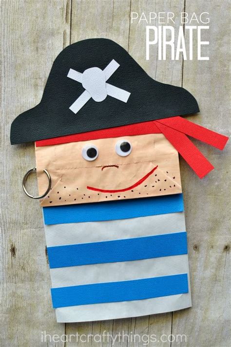 Paper Bag Pirate Craft For Kids Pirate Crafts Pirate Crafts Kids Crafts