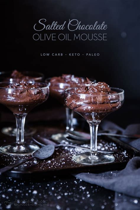 Today's recipe comes directly from nigella lawson the queen of the culinary world. Keto Salted Chocolate Olive Oil Mousse | KetoDiet Blog