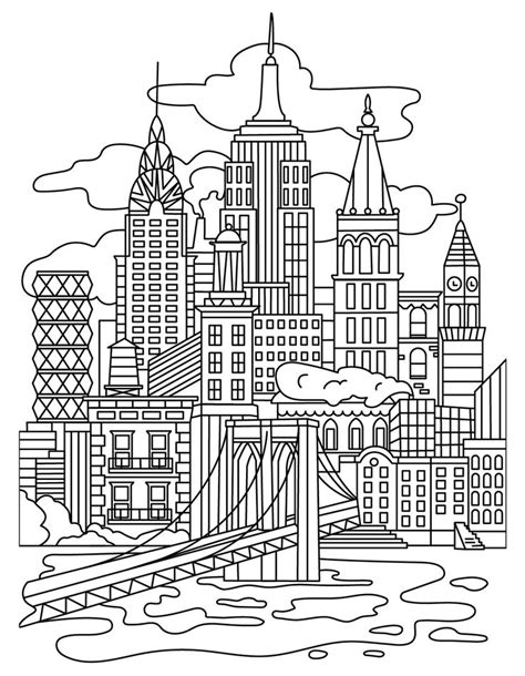 City Buildings Coloring Pages At Getdrawings Free Download