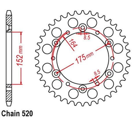 Lopor 520 Cnc 15t 43t Front Rear Motorcycle Sprocket For Yamaha Dt250