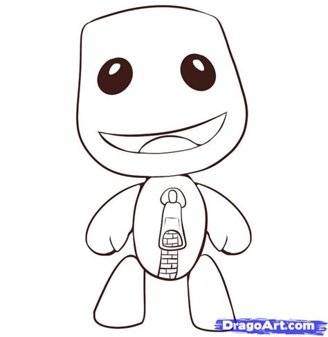 Character development is a skill that requires not only to be able to draw well, also the right mindset and methodology. How to Draw Sackboy, Step by Step, Video Game Characters, Pop Culture, FREE Online Drawing ...