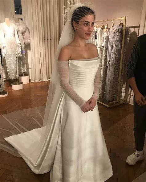 Hazal Kaya Sheer Wedding Dress Fancy Wedding Dresses Parisian