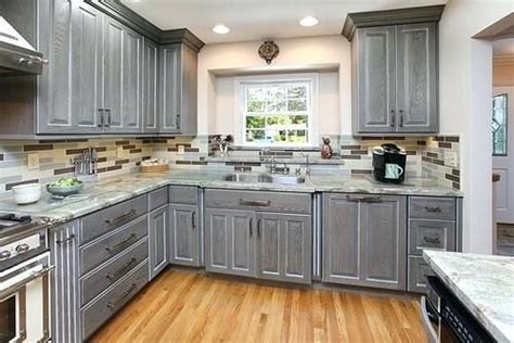20 Grey Stained Kitchen Cabinets