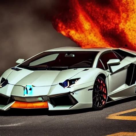 Lamborghini Aventador Fire Hd Wallpaper