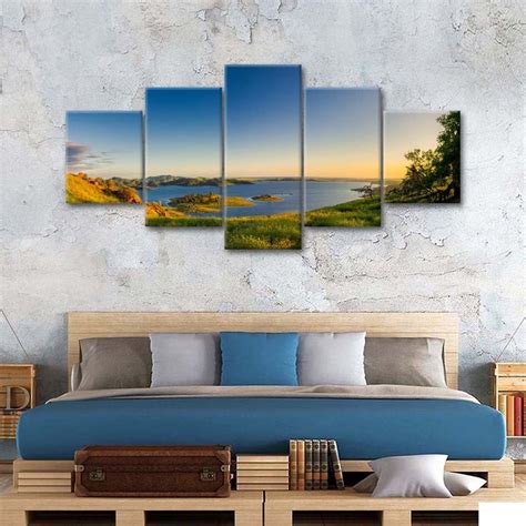 Mountain Sunset Panoramic Multi Panel Canvas Wall Art In 2020 Canvas