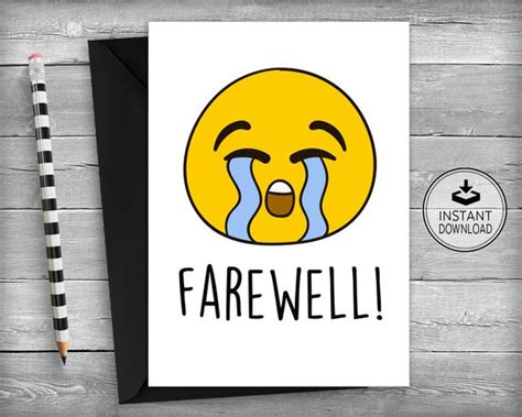 Farewell Cards New Job Cards Goodbye Cards Going Away Etsy In 2021