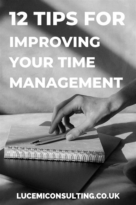 12 easy tips to improve your time management skills lucemi consulting time management skills