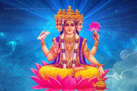 Lord Brahma Images Hd Photo Full Size Wallpaper Hindu God