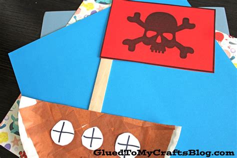 Paper Plate Pirate Ship Craft Idea