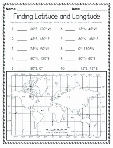 Latitude And Longitude Worksheets For Kids New Blank World Map