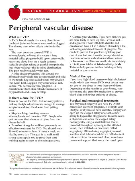 Peripheral Vascular Disease Cleveland Clinic Journal Of Medicine