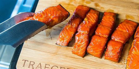 Pure and simple, smoked salmon topped with lemony fresh fennel takes center stage for brunch or a light lunch. Smoked Salmon Candy Recipe | Traeger Grills