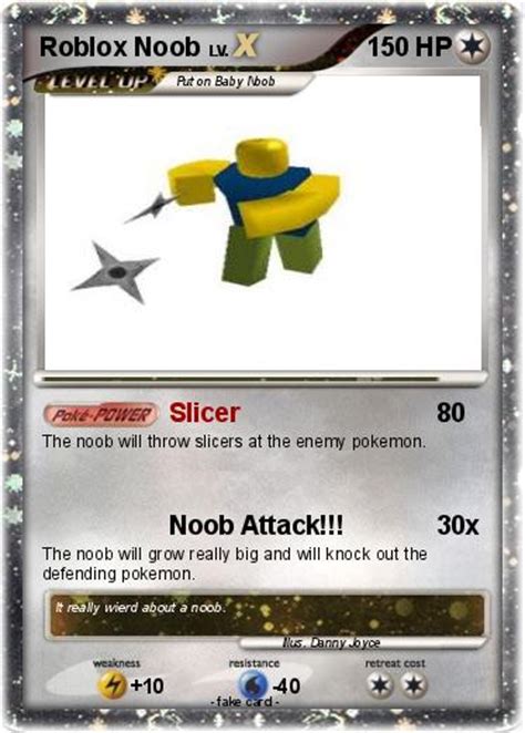 Pokémon Roblox Noob 16 16 Slicer My Pokemon Card