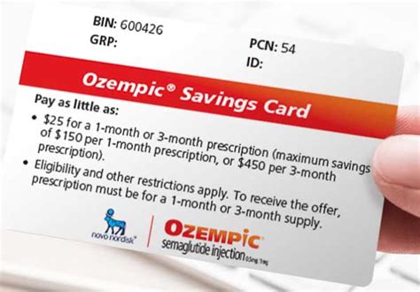 Ozempic Rebate Card