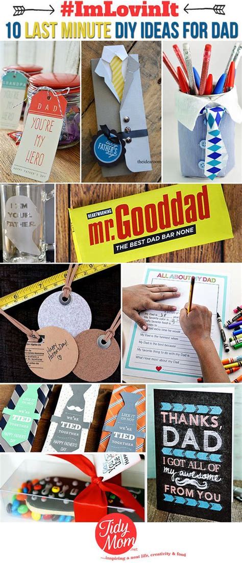 If father's day sneaked up on you, don't fear: 10 Last Minute Father's Day Ideas | Father's day diy, Dad ...