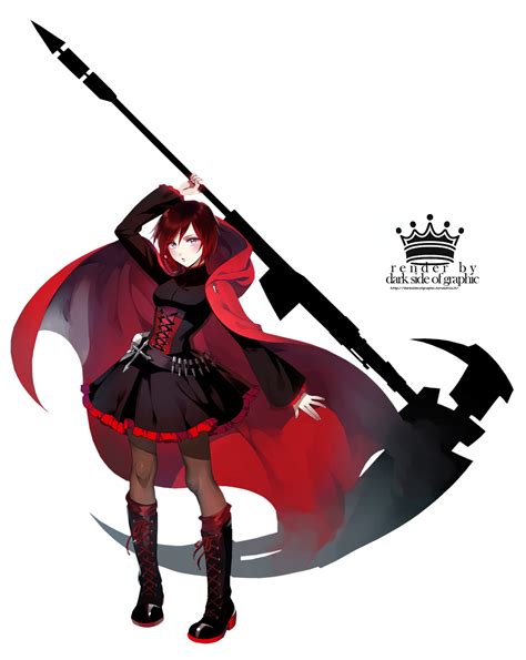 Render Rwby Ruby Rose By Darksideofgraphic On Deviantart