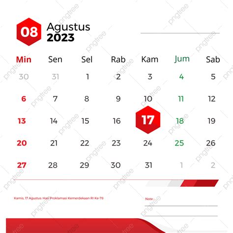 Gambar Kalender Agustus 2023 Lengkap Dengan Tanggal Merah Kalender