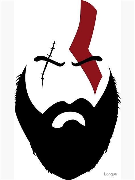 God Of War Kratos Art Print By Longun Redbubble