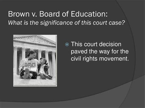 Ferguson (1896), it established the legality of racia. PPT - Plessy v. Ferguson and Brown V. Board of Education PowerPoint Presentation - ID:2839330