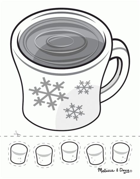 Hot Cocoa Mug Coloring Page - Coloring Pages