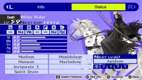 The old data can still be used by paying macca. White Rider - Shin Megami Tensei: Persona 4 Golden Wiki Guide - IGN