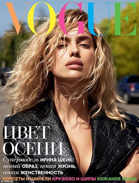 Irina Shayk Shows Off A New Blonde Do On The Cover Of Vogue Russia