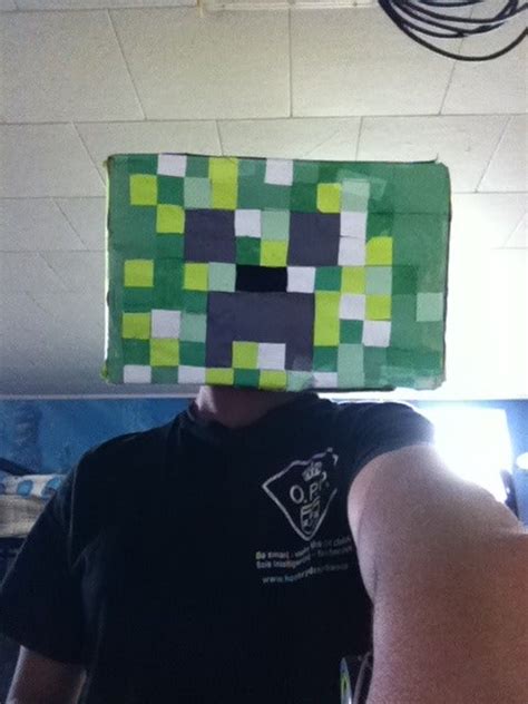 Minecraft Creeper Mask 3 Steps Instructables