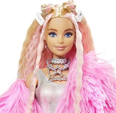 Barbie Extra Muñeca Con Pelo Rosado Chaqueta Rosada Incluye Mascota Y Accesorios Mattel Grn28