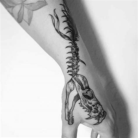 30 Snake Skeleton Tattoo Ideas For Men Bone Designs