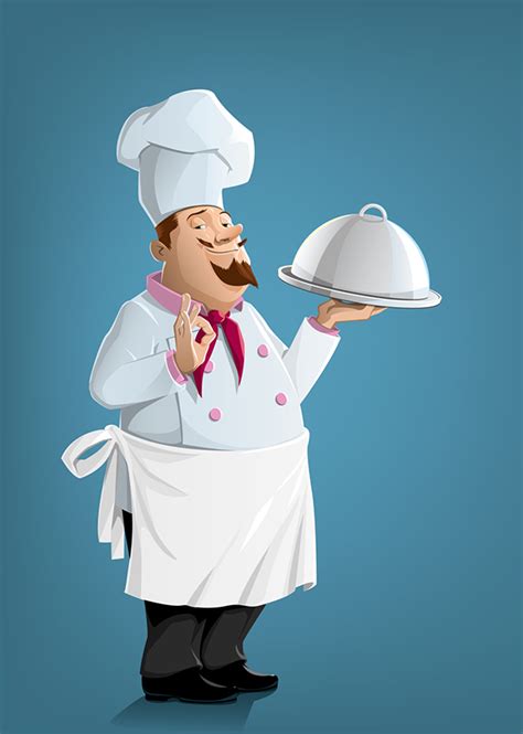 Vector Chef Illustration On Behance
